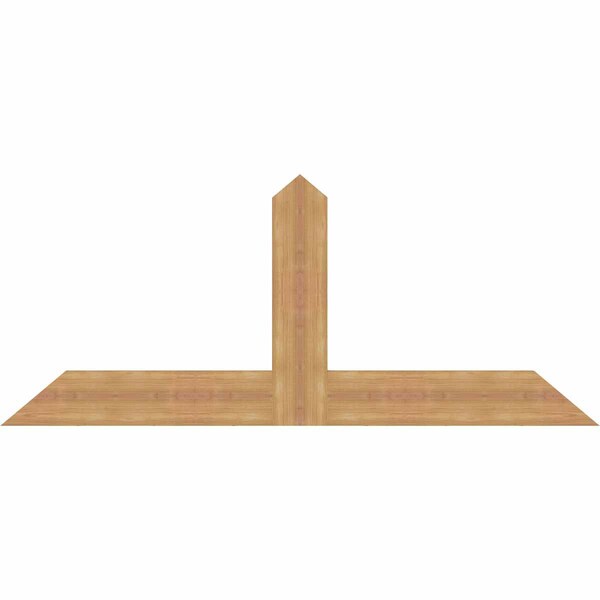 Ekena Millwork Portland Timber Gable Bracket, Western Red Cedar, 60"W x 25"H x 1 1/2"D x 5 1/2"F, 10/12 Pitch GBW060X25X0206POR00SWR - main